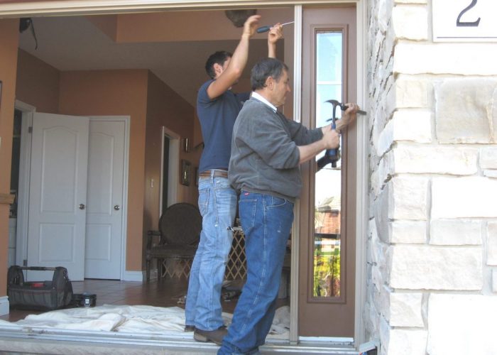 double-wide-door-install Stephenson Windows Komoka Ontario 11